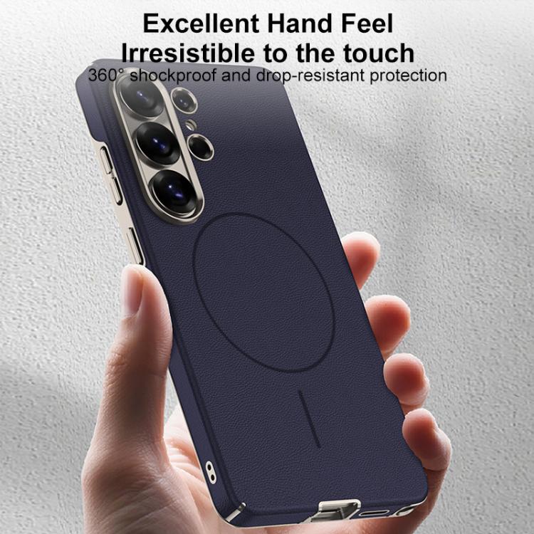 For Samsung Galaxy S26 Ultra 5G GKK Four Curves Vegan Leather Magnetic Slim Ring Full Coverage Phone Case