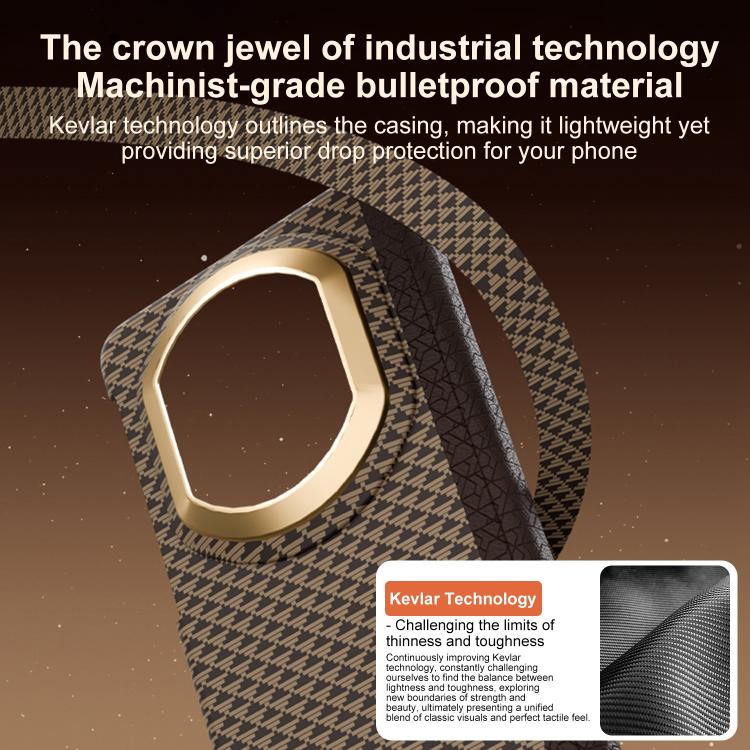 For Huawei Mate X7 Stylish Dual Axis Series Metal Frame Nanofiber Magnetic Center Phone Case