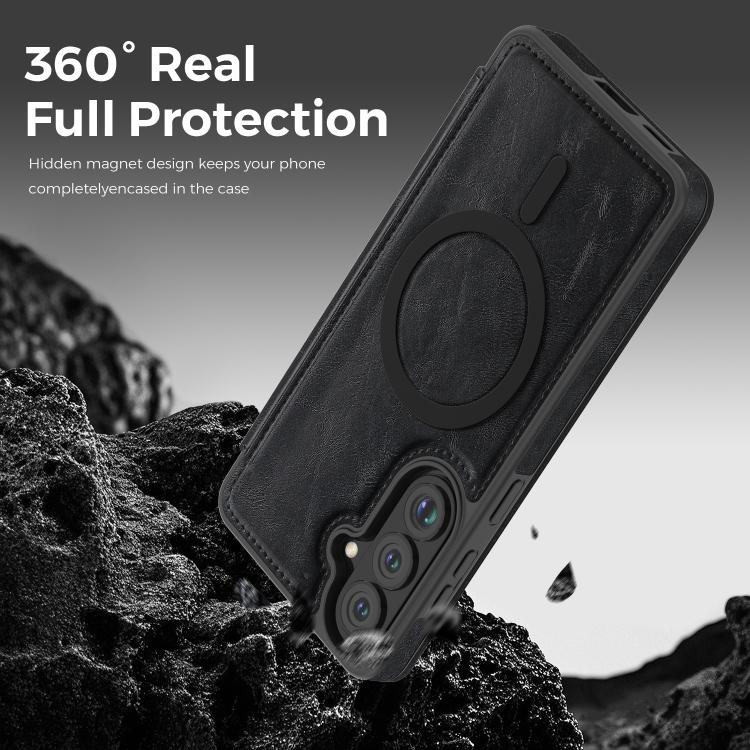 For Samsung Galaxy S26 5G Linton MagSafe Leather Phone Case