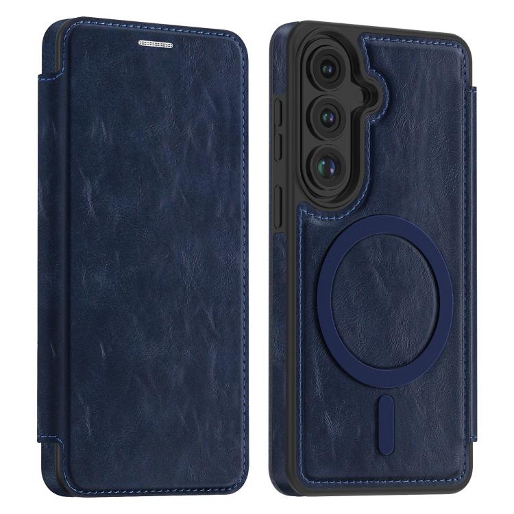 For Samsung Galaxy S26 5G Linton MagSafe Leather Phone Case