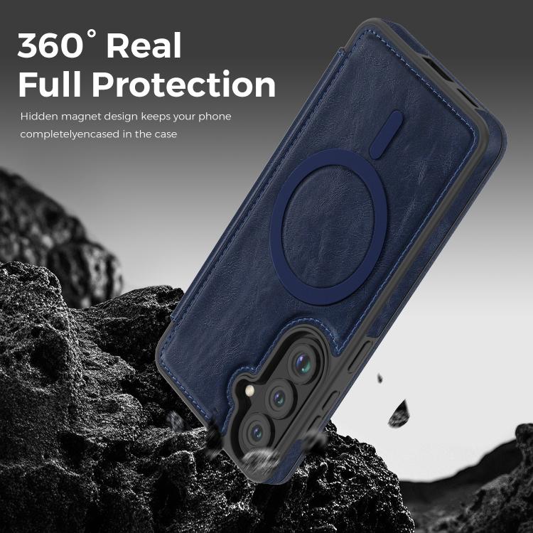 For Samsung Galaxy S26 5G Linton MagSafe Leather Phone Case