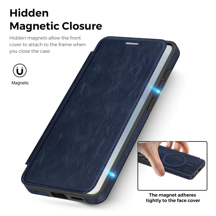 For Samsung Galaxy S26 5G Linton MagSafe Leather Phone Case