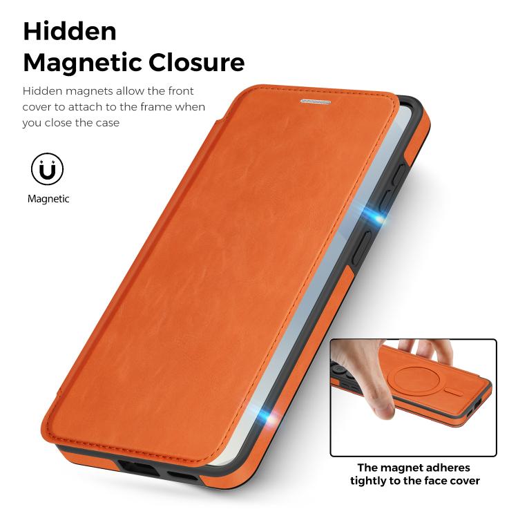 For Samsung Galaxy S26 5G Linton MagSafe Leather Phone Case