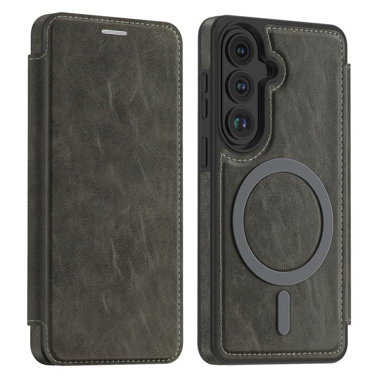 For Samsung Galaxy S26 5G Linton MagSafe Leather Phone Case