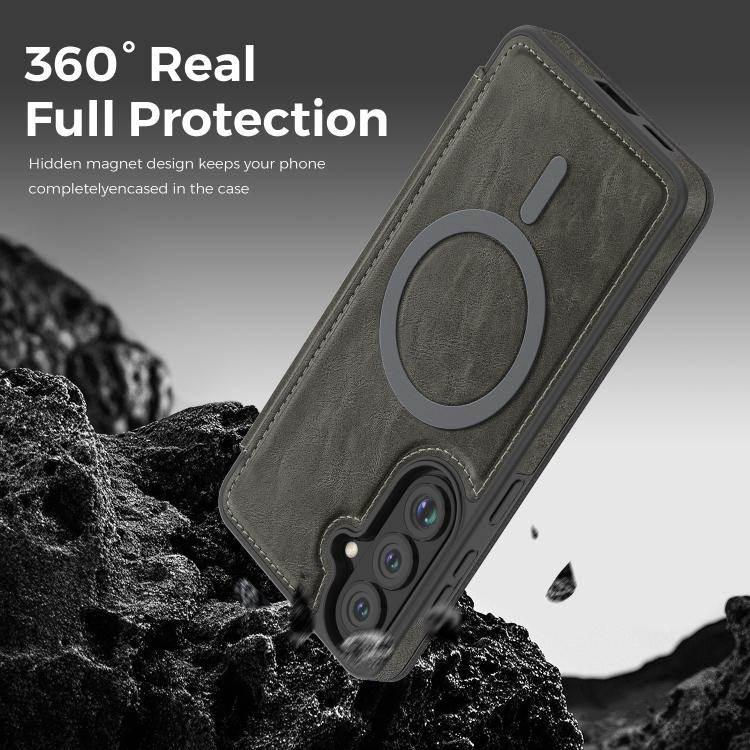 For Samsung Galaxy S26 5G Linton MagSafe Leather Phone Case