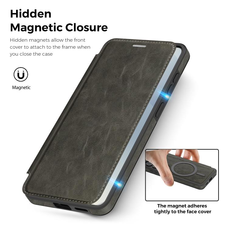 For Samsung Galaxy S26 5G Linton MagSafe Leather Phone Case