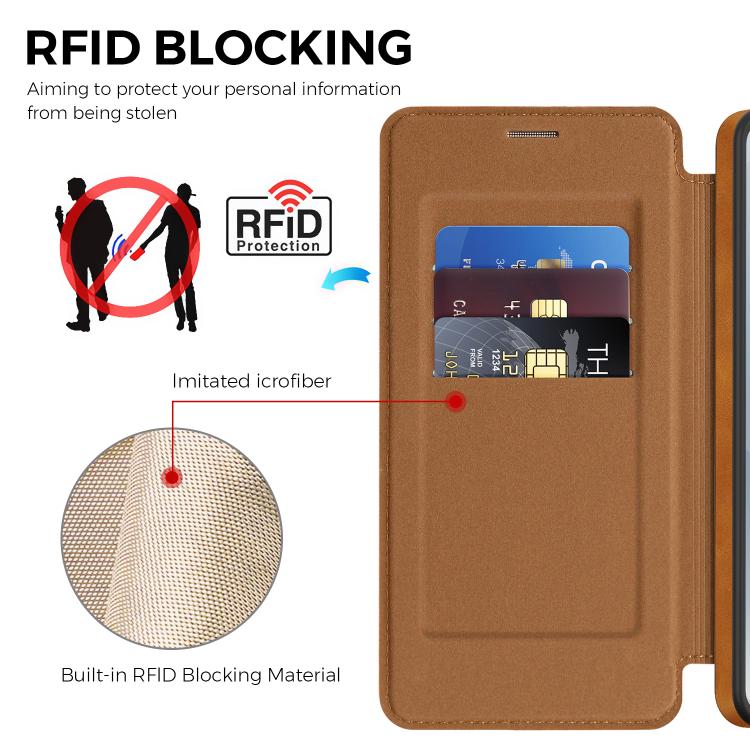 For Samsung Galaxy S26 5G Linton MagSafe Leather Phone Case