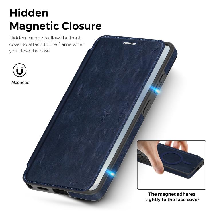 For Samsung Galaxy S26 Ultra 5G Linton MagSafe Leather Phone Case