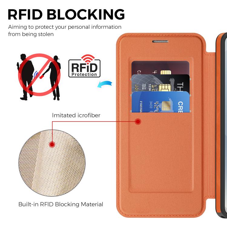 For Samsung Galaxy S26 Ultra 5G Linton MagSafe Leather Phone Case