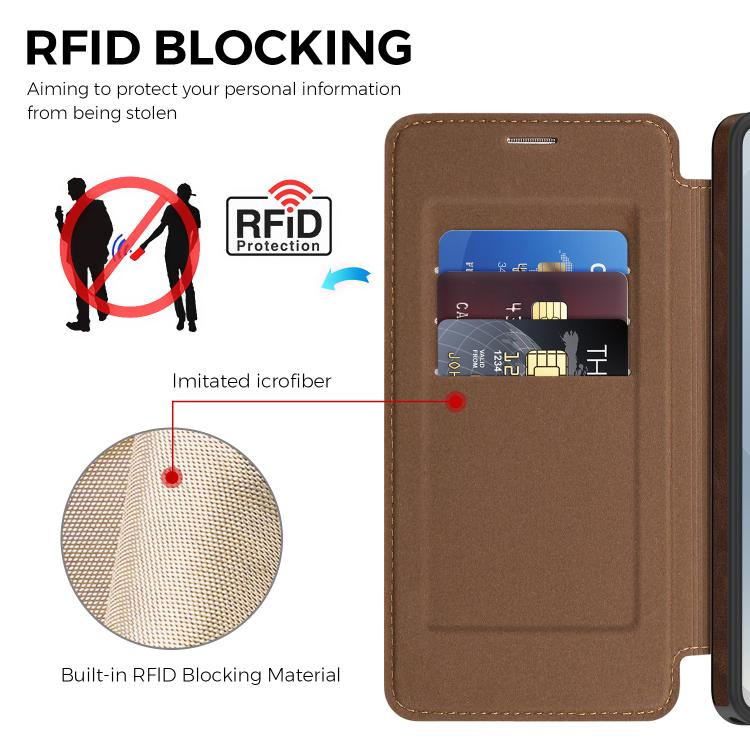 For Samsung Galaxy S26 Ultra 5G Linton MagSafe Leather Phone Case