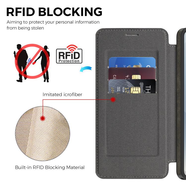 For Samsung Galaxy S26 Ultra 5G Linton MagSafe Leather Phone Case
