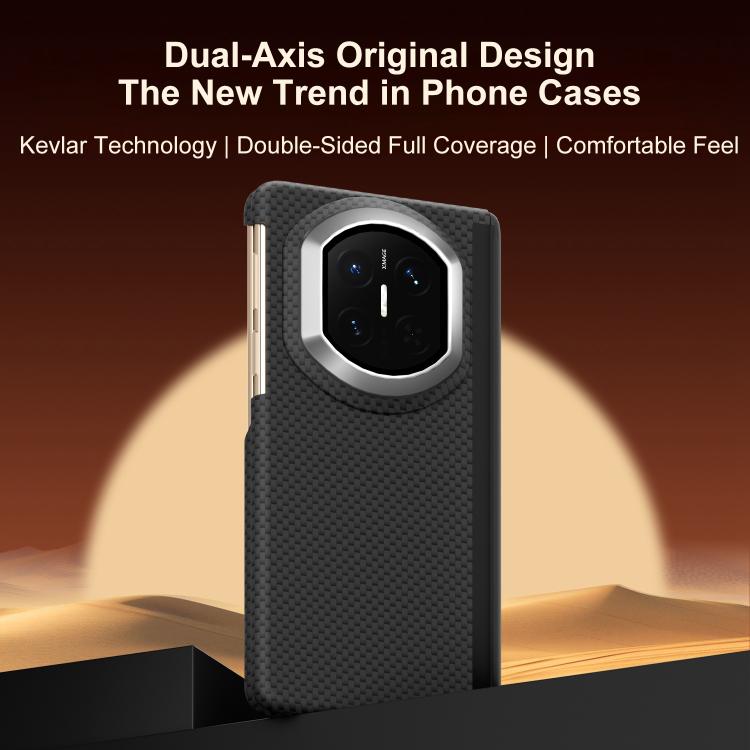 For Huawei Mate X7 Mars Series Nanofiber Center Dual Axis Magnetic Phone Case