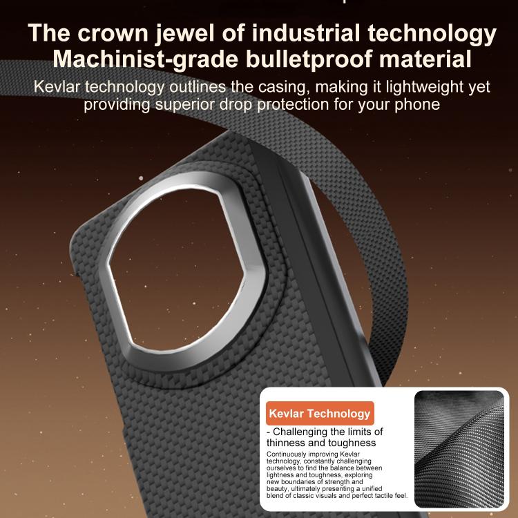 For Huawei Mate X7 Mars Series Nanofiber Center Dual Axis Magnetic Phone Case