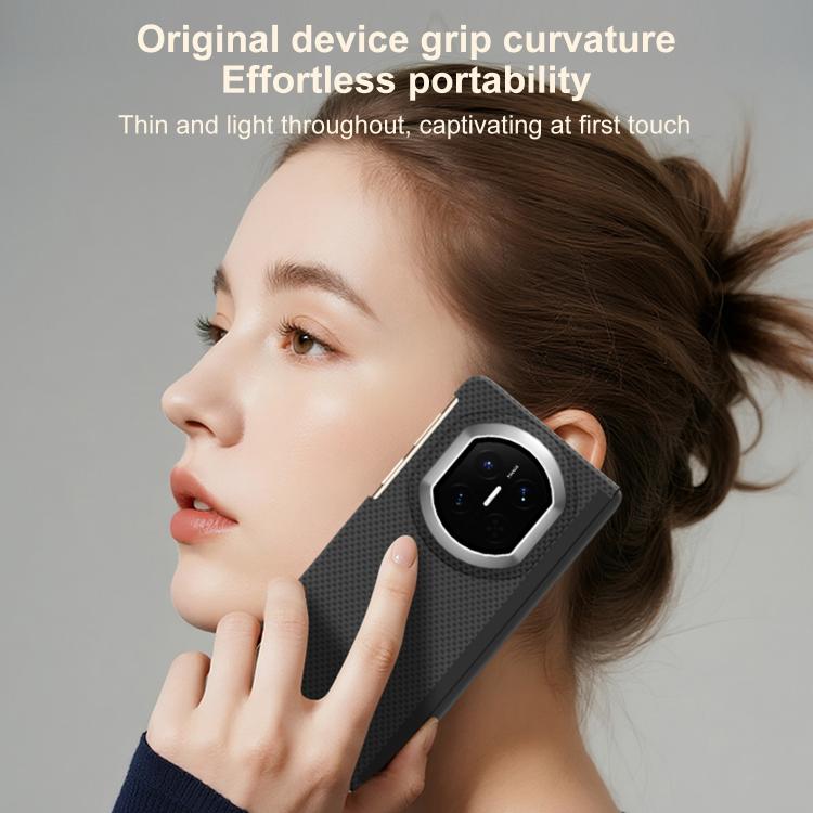 For Huawei Mate X7 Mars Series Nanofiber Center Dual Axis Magnetic Phone Case