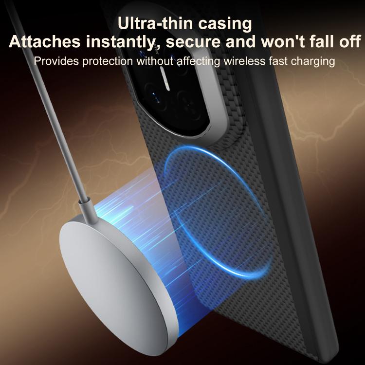 For Huawei Mate X7 Mars Series Nanofiber Center Dual Axis Magnetic Phone Case