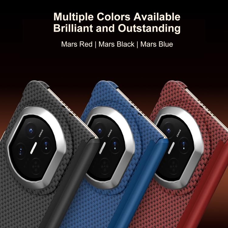 For Huawei Mate X7 Mars Series Nanofiber Center Dual Axis Magnetic Phone Case