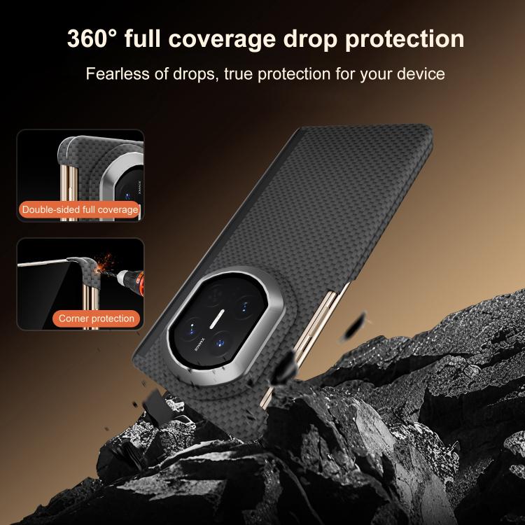 For Huawei Mate X7 Mars Series Nanofiber Center Dual Axis Magnetic Phone Case