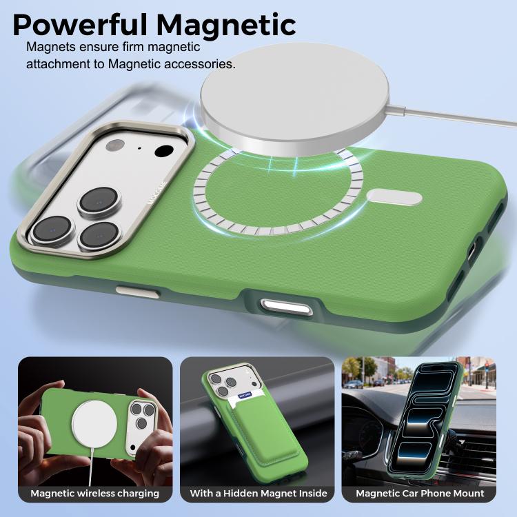 For iPhone 17 Pro Max Mocome Plain Magnetic Shockproof Phone Case