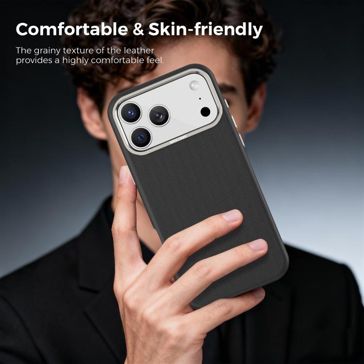 For iPhone 17 Pro Mocome Plain Magnetic Shockproof Phone Case