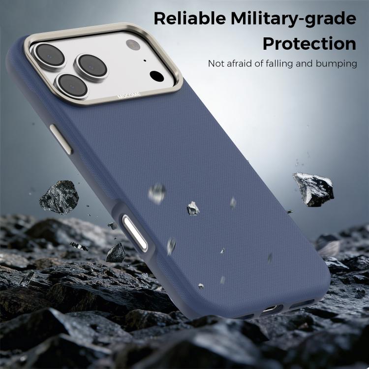 For iPhone 17 Pro Mocome Plain Magnetic Shockproof Phone Case