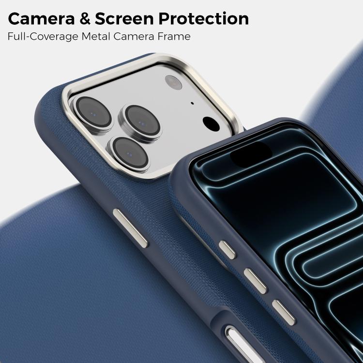 For iPhone 17 Pro Mocome Plain Magnetic Shockproof Phone Case