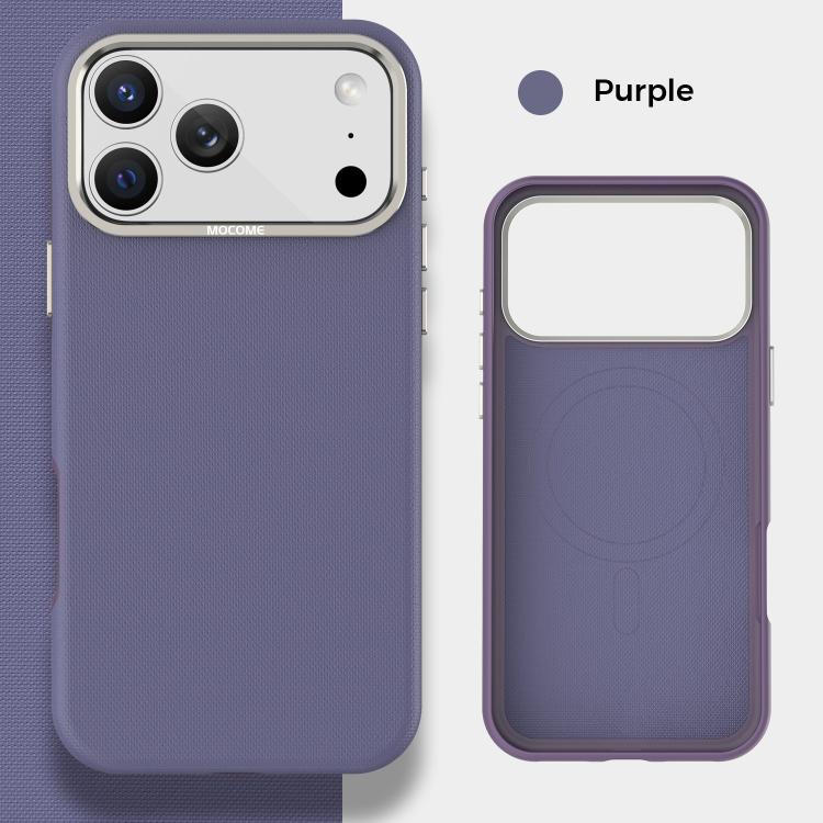 For iPhone 17 Pro Mocome Plain Magnetic Shockproof Phone Case