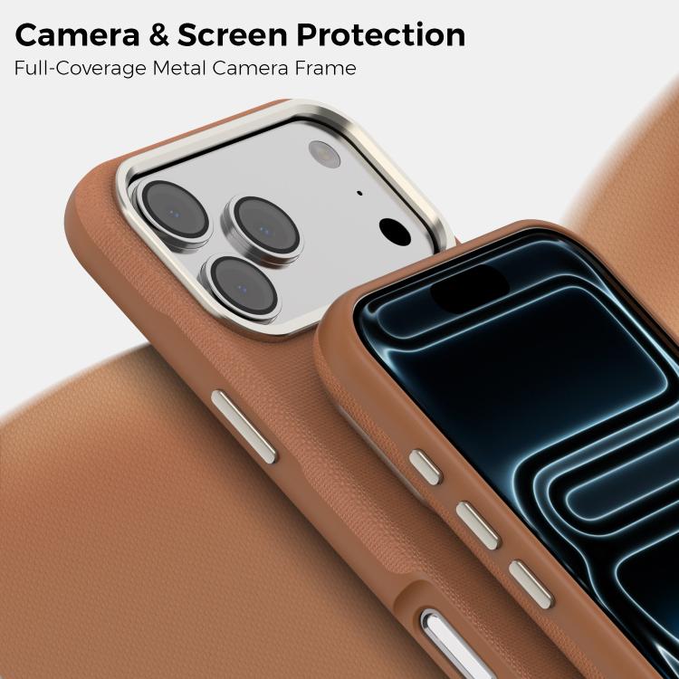 For iPhone 17 Pro Max Mocome Plain Magnetic Card Bag Phone Case