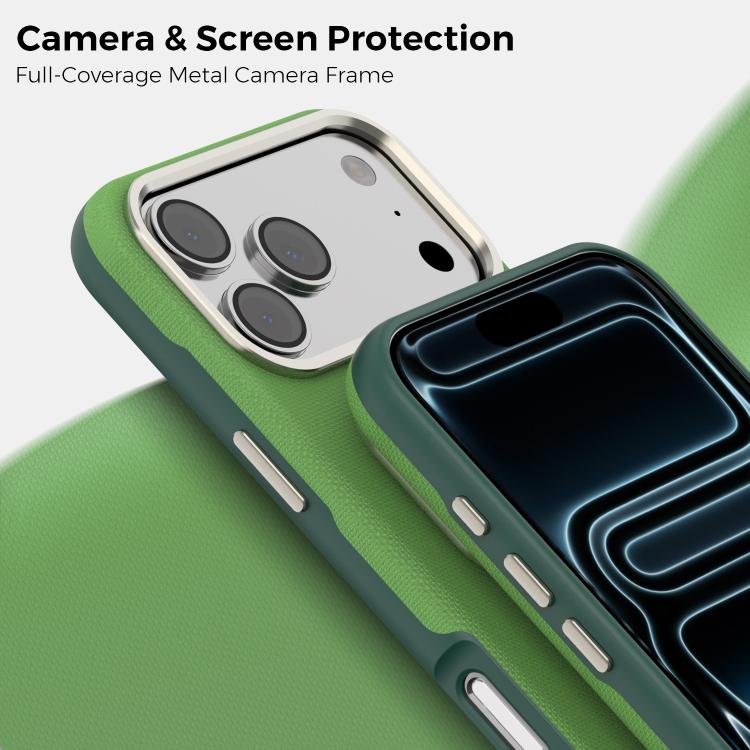 For iPhone 17 Pro Mocome Plain Magnetic Card Bag Phone Case