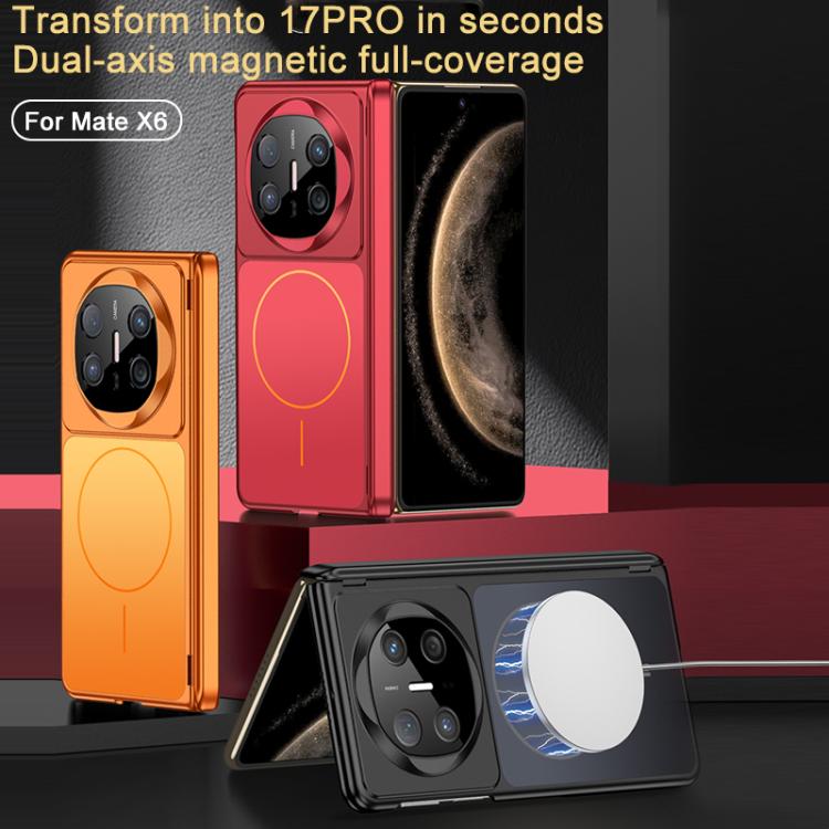 For Huawei Mate X6 GKK Change to 17 Series Dual Axis Magnetic Phone Case