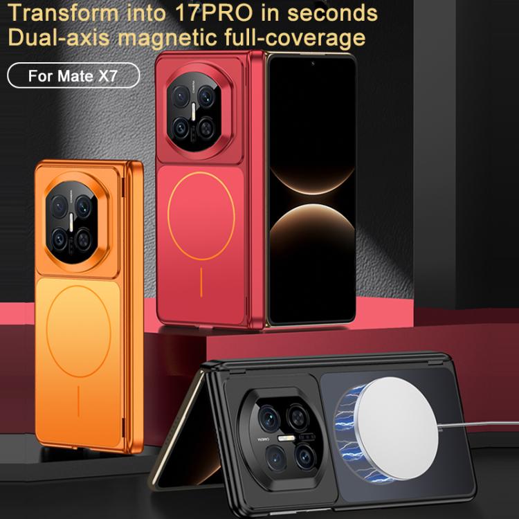 For Huawei Mate X7 GKK Change to 17 Series Dual Axis Magnetic Phone Case