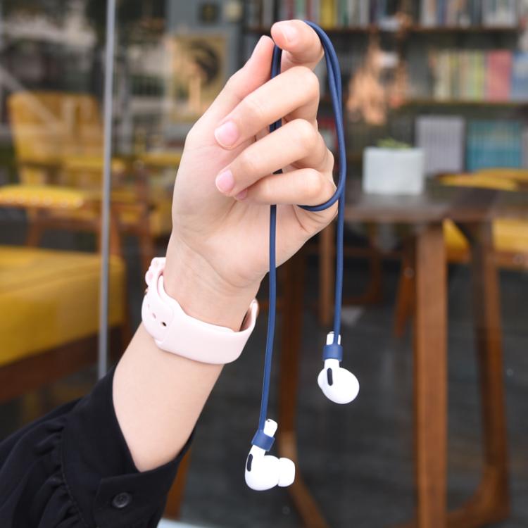 For AirPods Pro 3 Silicone Earphone Protective Case + Hook + Anti-lost Rope 3 in 1 Set