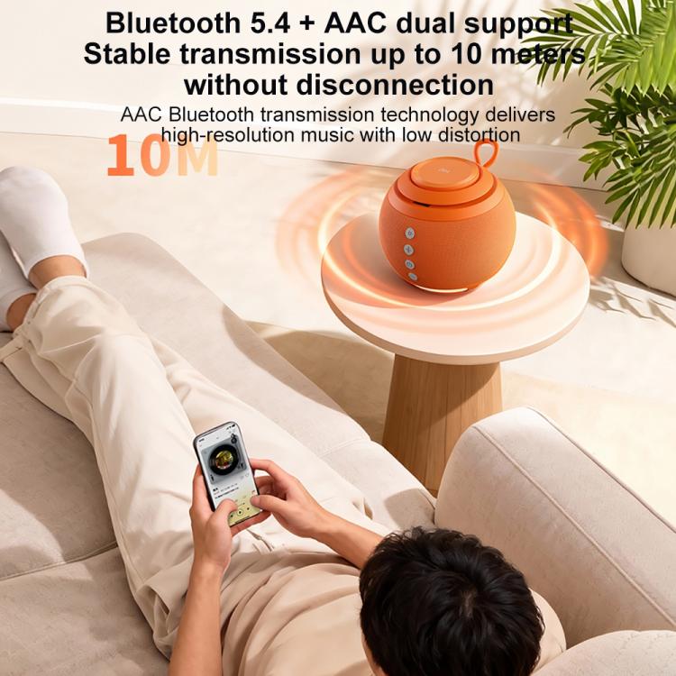 ZGA WX08 Multifunctional Bluetooth Speaker 15W Wireless Phone Watch Charger - Orange