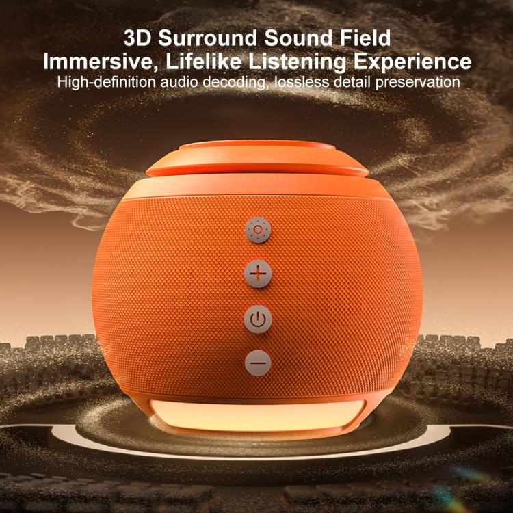 ZGA WX08 Multifunctional Bluetooth Speaker 15W Wireless Phone Watch Charger - Orange