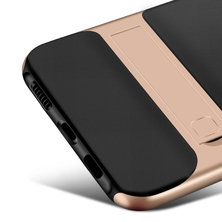 For iPhone 12 Pro Max Plaid Texture Non-slip TPU + PC Case with Holder