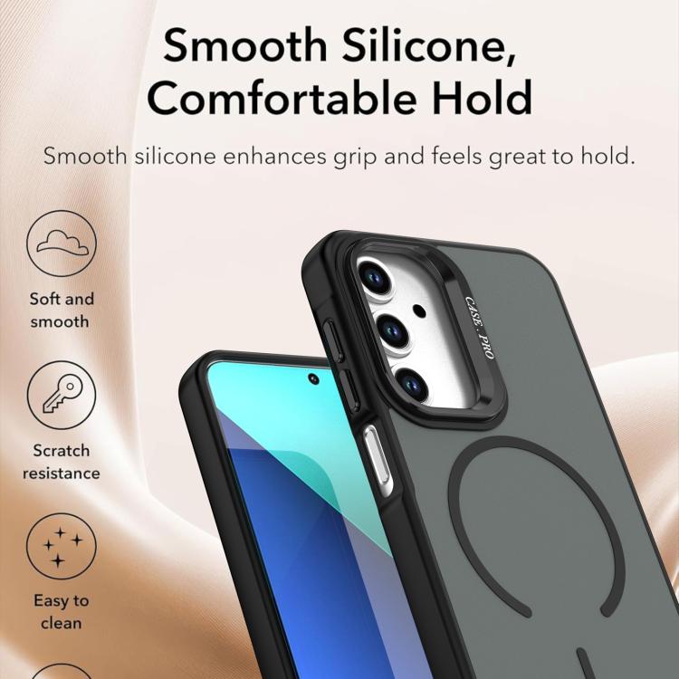 For Samsung Galaxy A05s Bright Color Contrast Skin-feel Camera Bracket Magsafe Phone Case