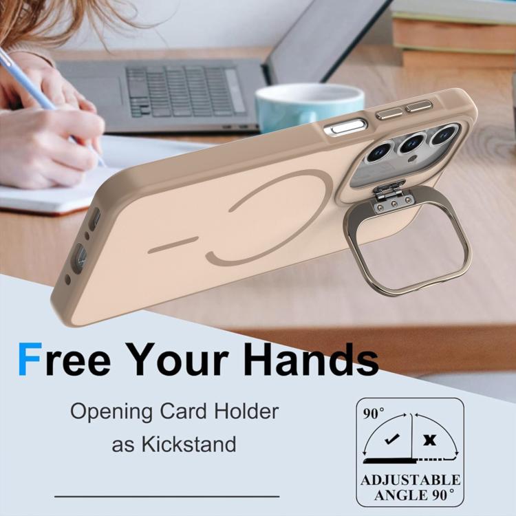 For Samsung Galaxy A05s Bright Color Contrast Skin-feel Camera Bracket Magsafe Phone Case