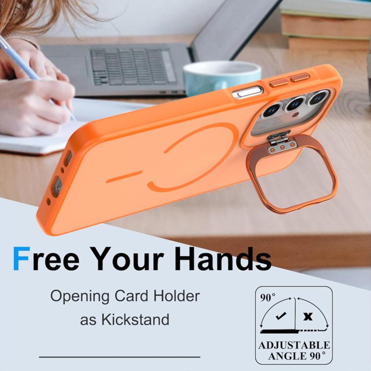 For Samsung Galaxy A15 5G Bright Color Contrast Skin-feel Camera Bracket Magsafe Phone Case