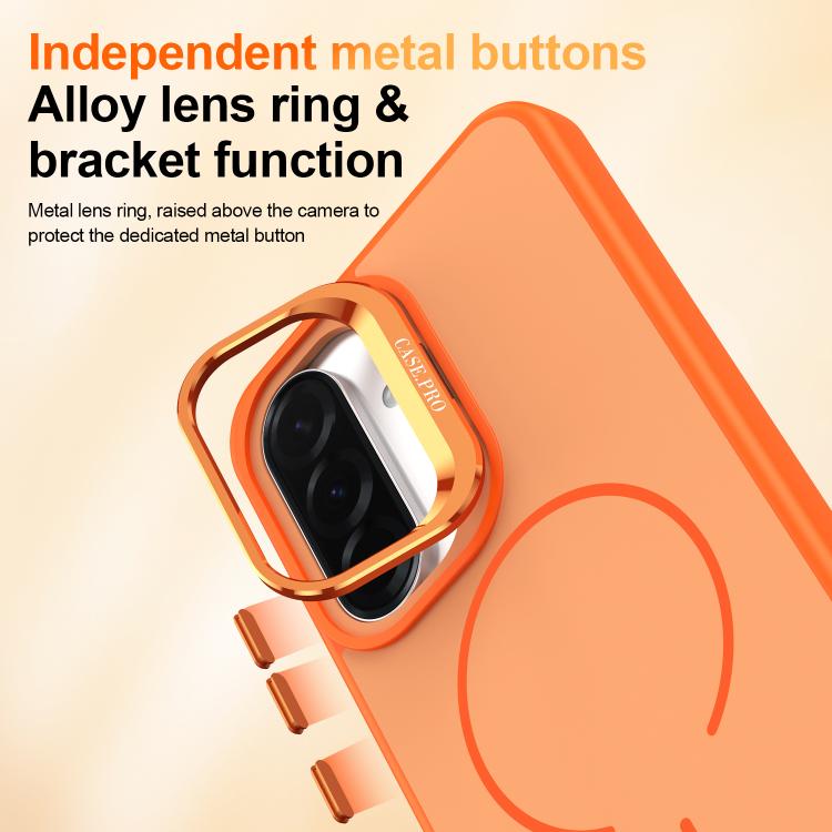 For Samsung Galaxy A17 5G Bright Color Contrast Skin-feel Camera Bracket Magsafe Phone Case