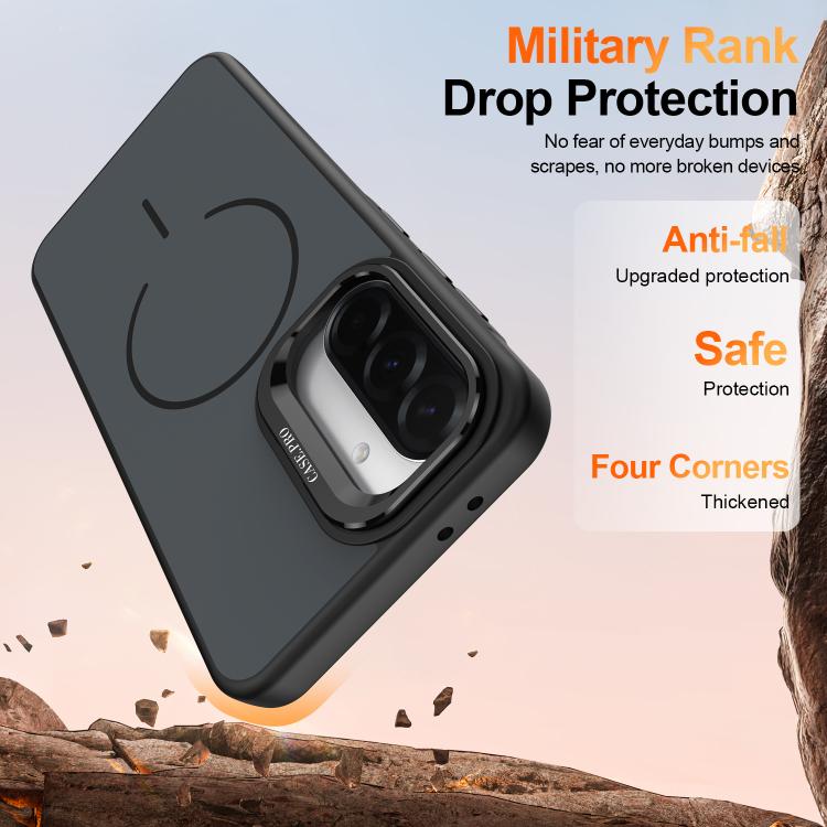 For Samsung Galaxy A17 5G Bright Color Contrast Skin-feel Camera Bracket Magsafe Phone Case