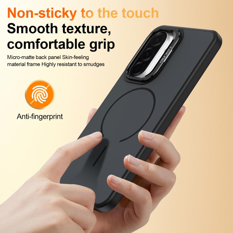 For Samsung Galaxy A17 5G Bright Color Contrast Skin-feel Camera Bracket Magsafe Phone Case