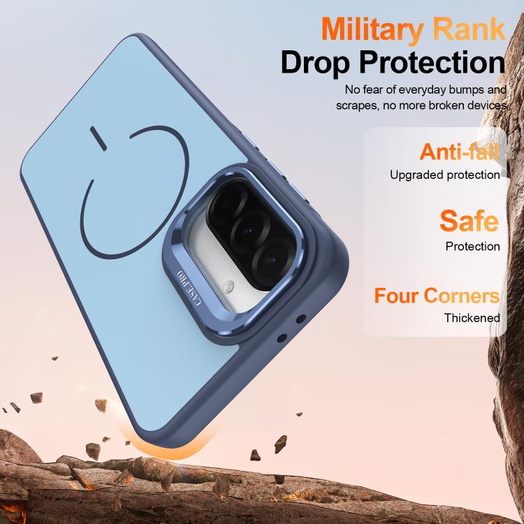 For Samsung Galaxy A17 5G Bright Color Contrast Skin-feel Camera Bracket Magsafe Phone Case