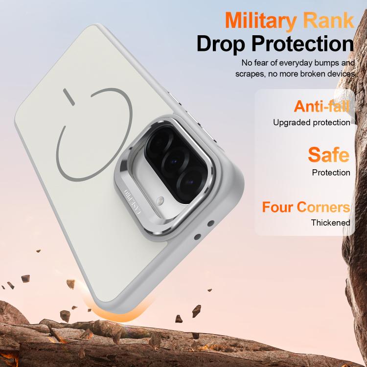 For Samsung Galaxy A17 5G Bright Color Contrast Skin-feel Camera Bracket Magsafe Phone Case