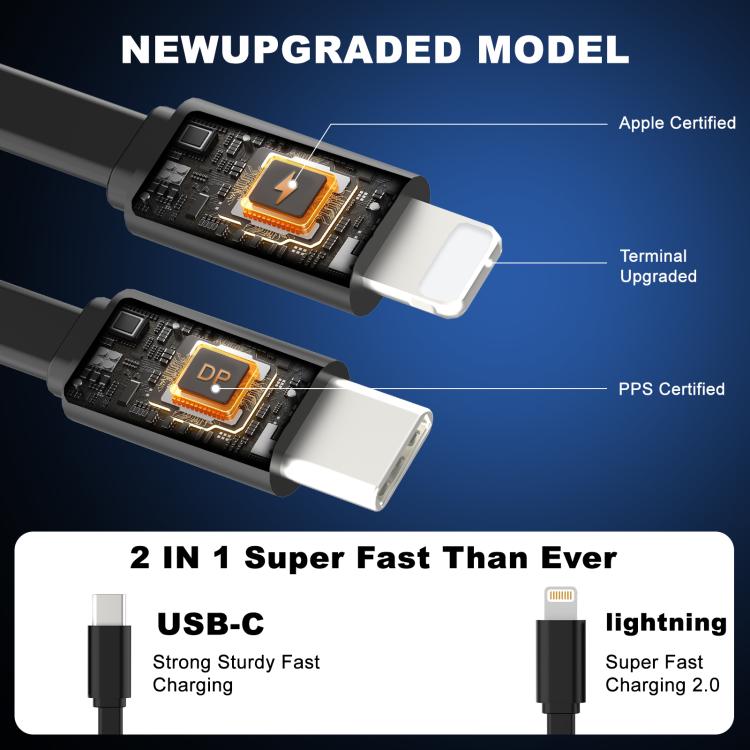 Onten CW72 4 in 1 USB-A and Type-C / USB-C Car Charger with 8 Pin and Type-C / USB-C Retractable Cable - Black