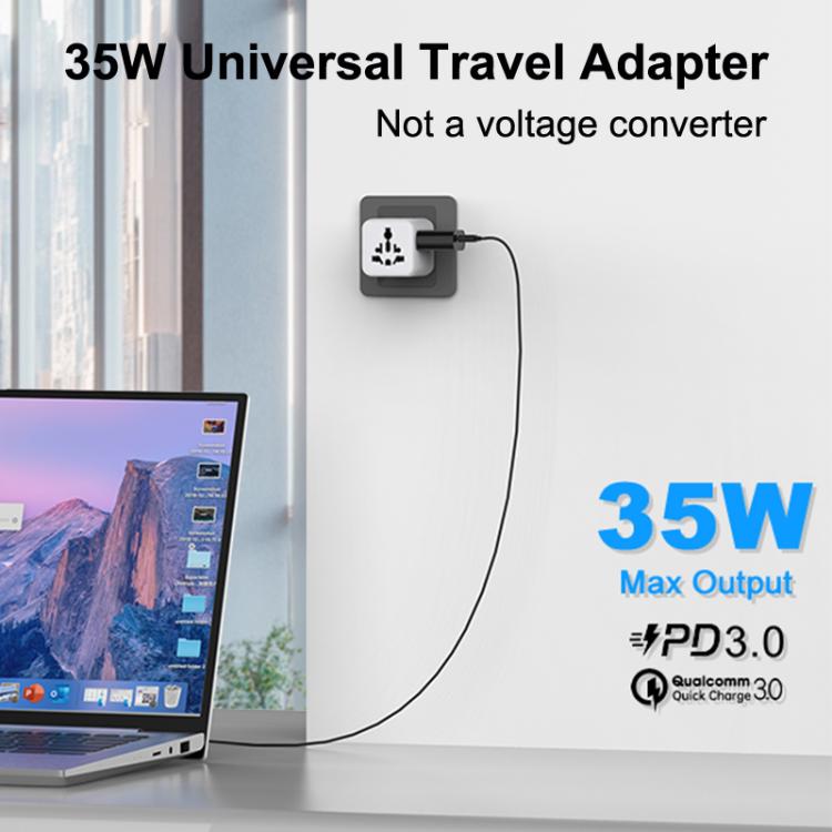 Onten CW81 Multi-Functional Universal Travel Charger Adapter - White