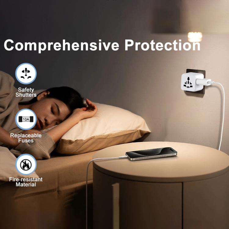Onten CW81 Multi-Functional Universal Travel Charger Adapter - White