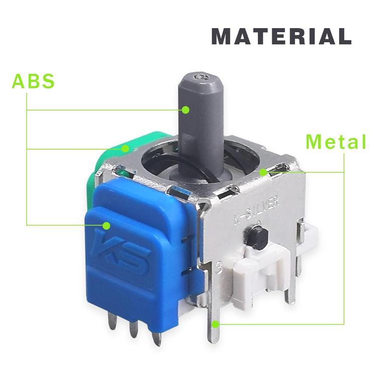 For Sony PS4 Blue Magnetic TMR Hall Effect 3D Analog Joystick