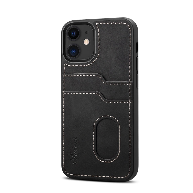 For iPhone 12 mini H09 TPU + PU Leather Shockproof Protective Case with Card Slots