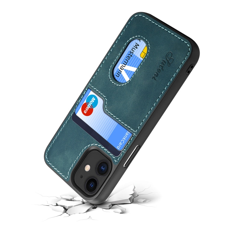 For iPhone 12 mini H09 TPU + PU Leather Shockproof Protective Case with Card Slots