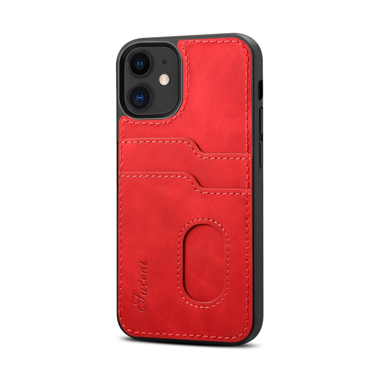 For iPhone 12 mini H09 TPU + PU Leather Shockproof Protective Case with Card Slots