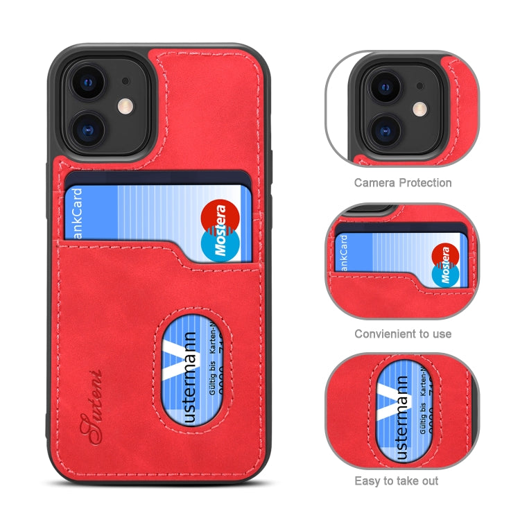 For iPhone 12 mini H09 TPU + PU Leather Shockproof Protective Case with Card Slots